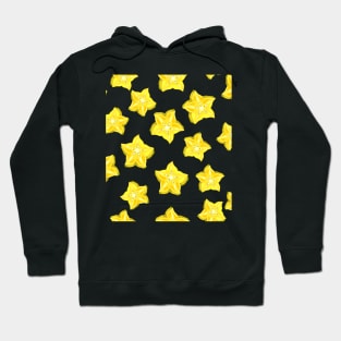 star fruit pattern Hoodie